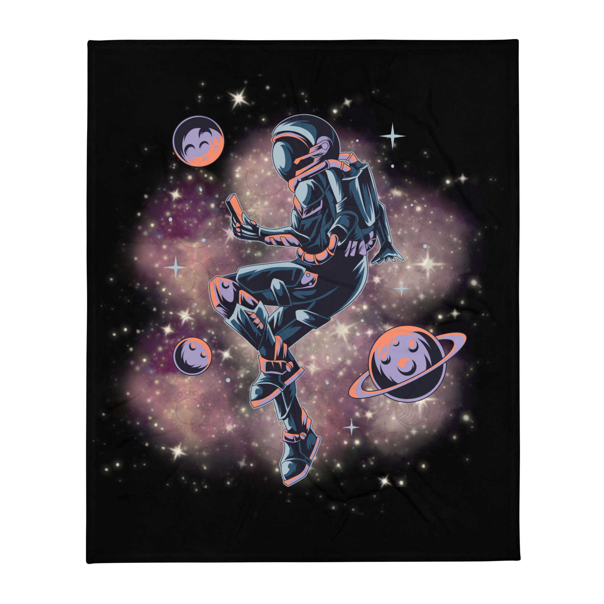 Amusing Astronaut - Custom Throw Blanket