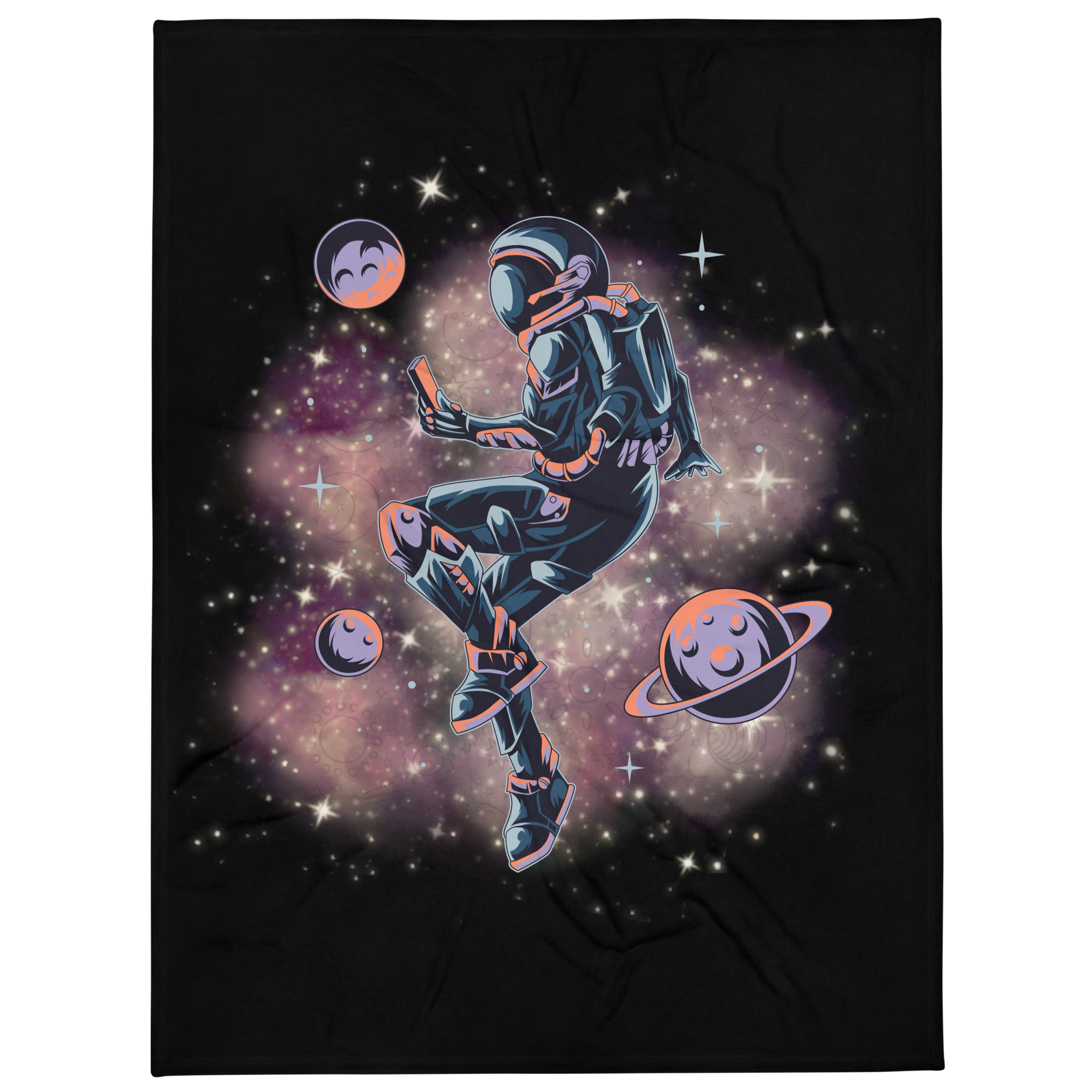 Amusing Astronaut - Custom Throw Blanket